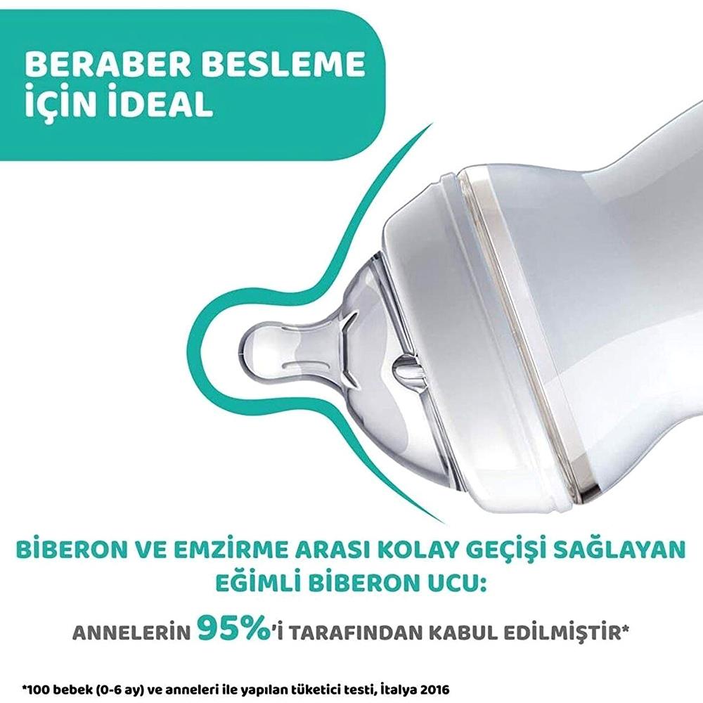 CHİCCO Natural Feeling PP Biberon 6 Ay + 330ML
