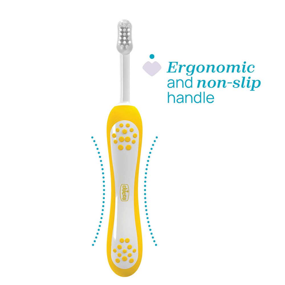 CHİCCO 2li Diş Fırçası Mustard Lilac ( 3-36 Ay )