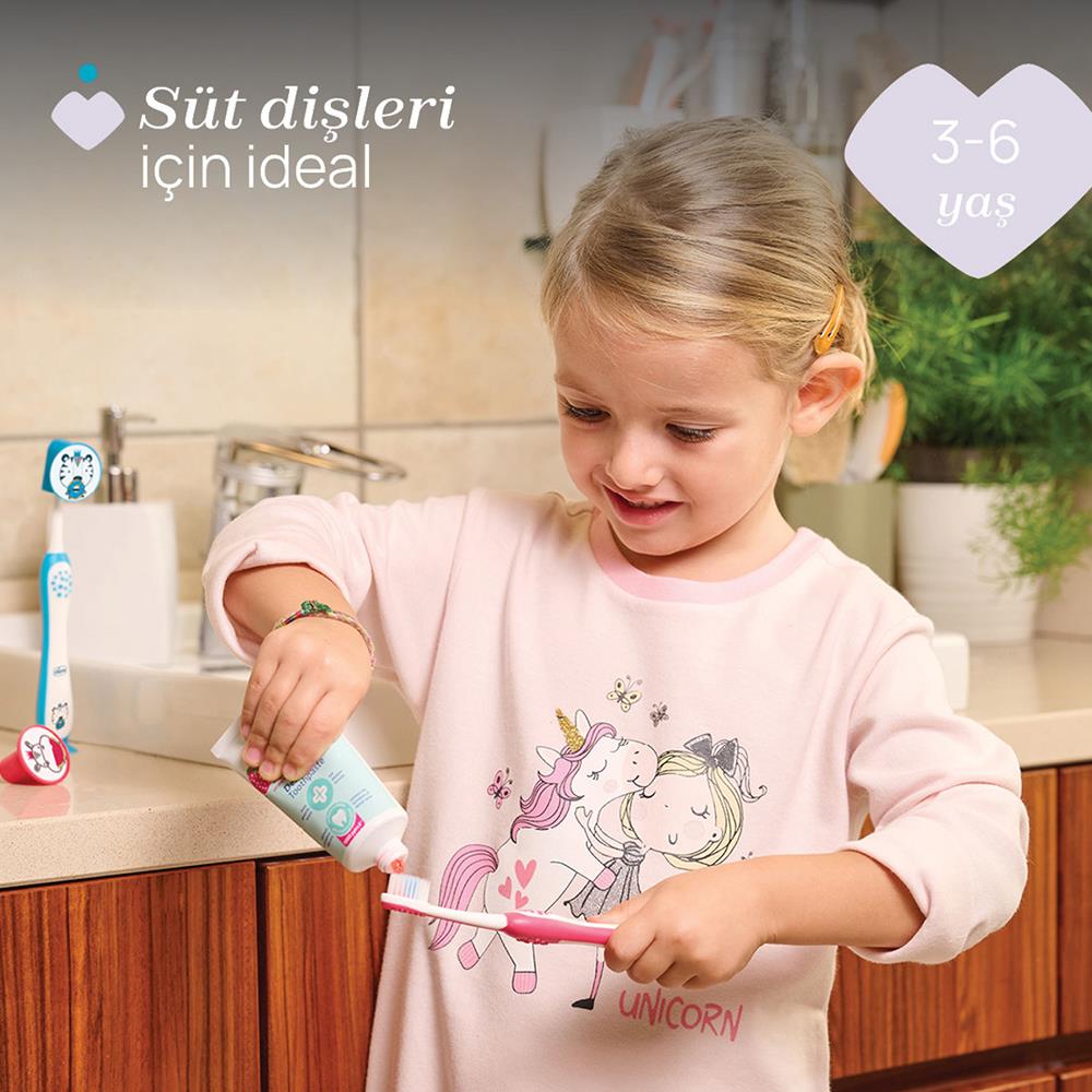 CHİCCO Hippo Panda 2li Diş Fırçası ( 3-6 Yaş )