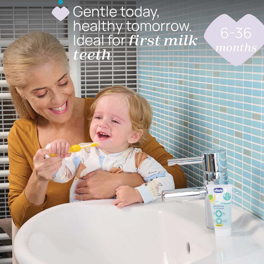 CHİCCO 2li Diş Fırçası Mustard Lilac ( 3-36 Ay )