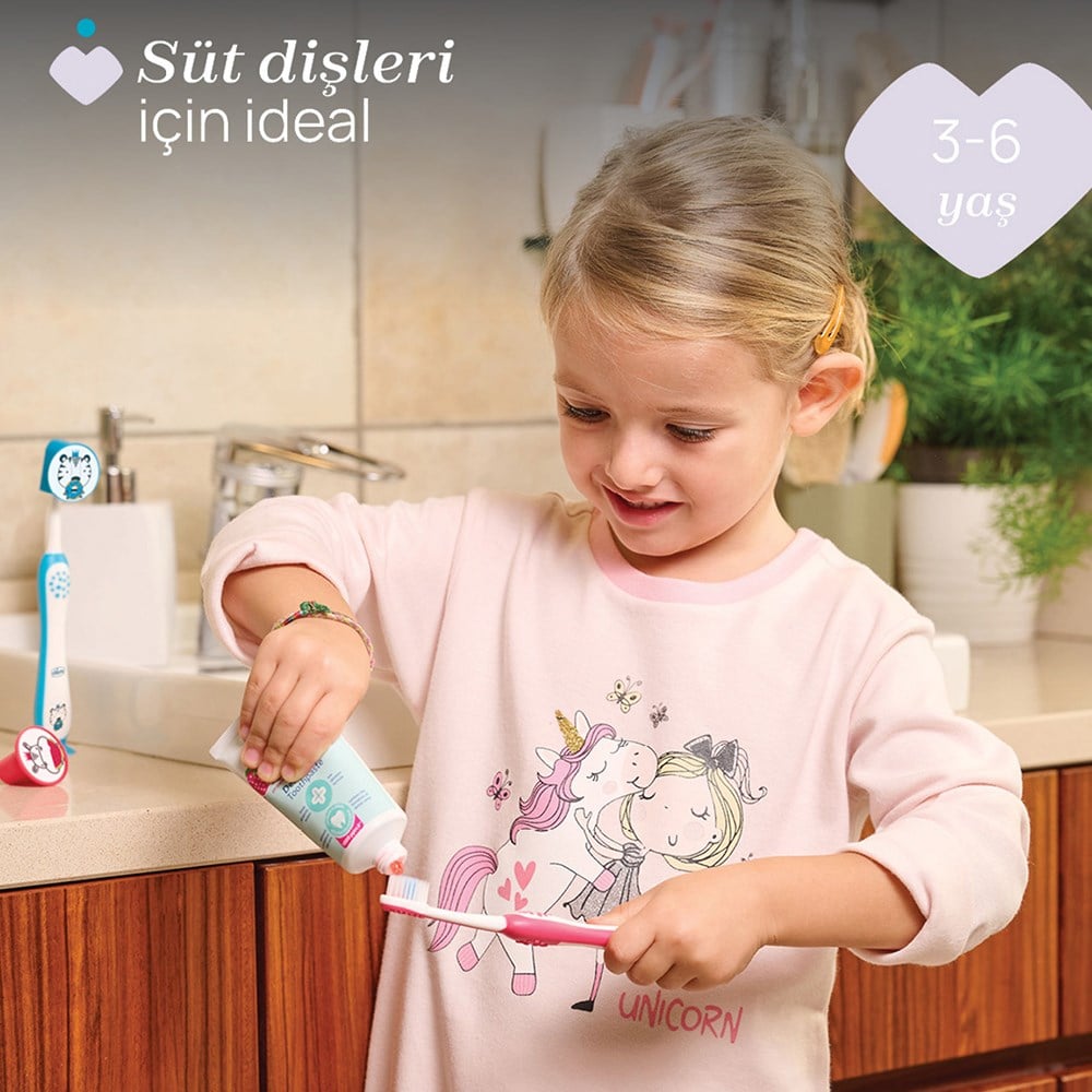 CHİCCO Tiger Panda 2li Diş Fırçası ( 3-6 Yaş )
