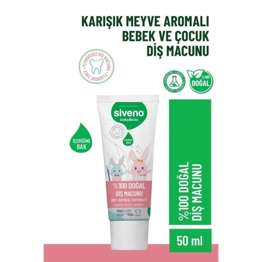 Siveno %100 Doğal Diş Macunu Bebek&Çocuk 50 ml