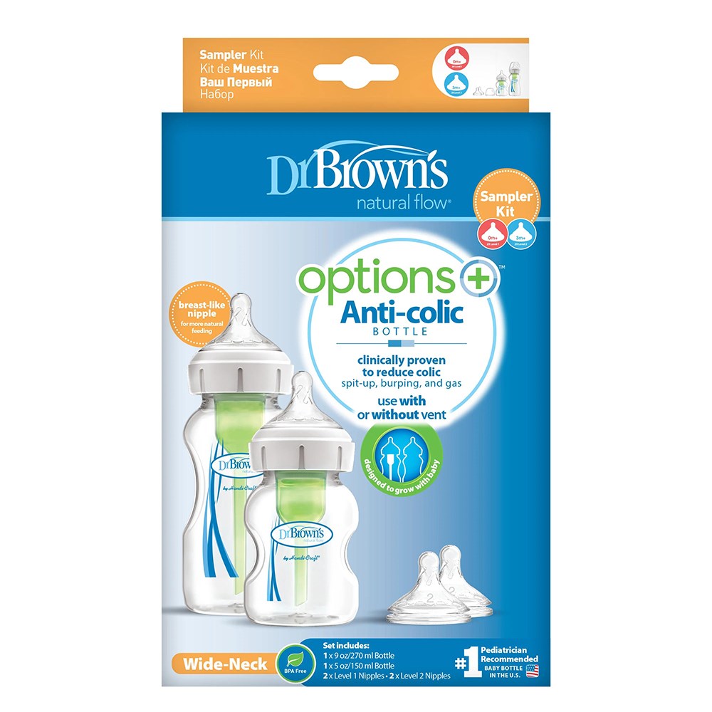 DR BROWN Biberon Seti 2li Options + Sampler Kit (Level 2 (3-ay))