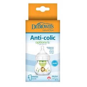 DR BROWNS Geniş Ağız Anti-Kolik Options Biberon + Cam 60ml