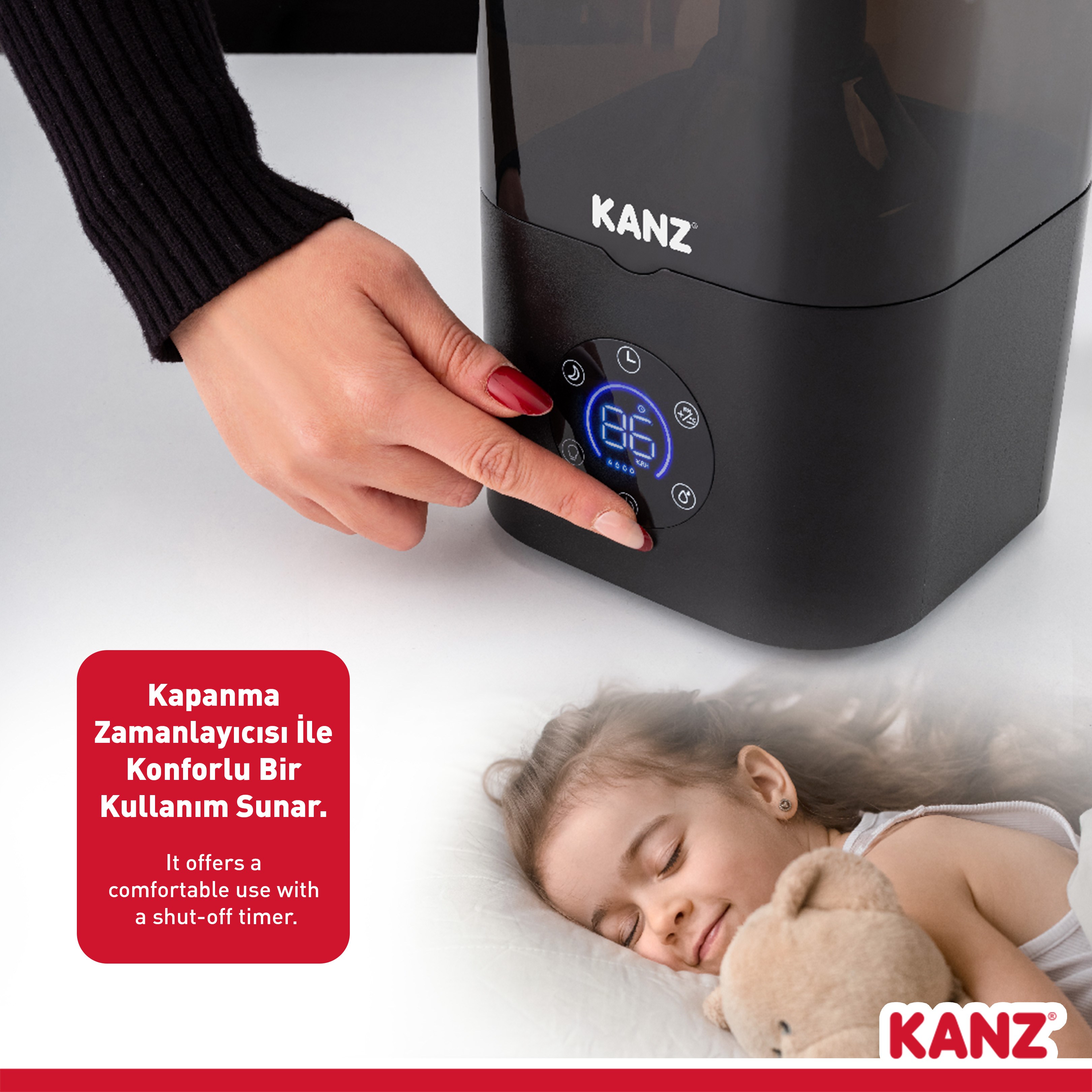 Kanz Digital Soğuk Buhar Makinesi MH602 Pro