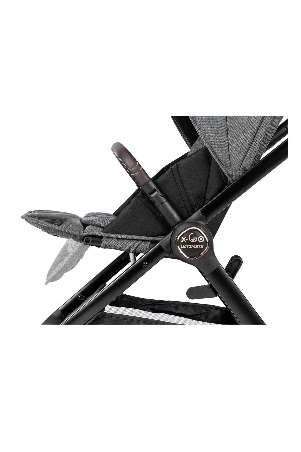 Kanz x-Go Ultimate Travel Sistem Bebek Arabası Rose Gold Gri