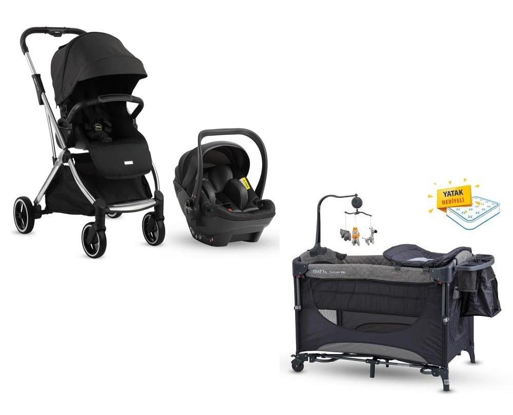 KRAFT KENYA SİYAH+DENVER GRİ SET