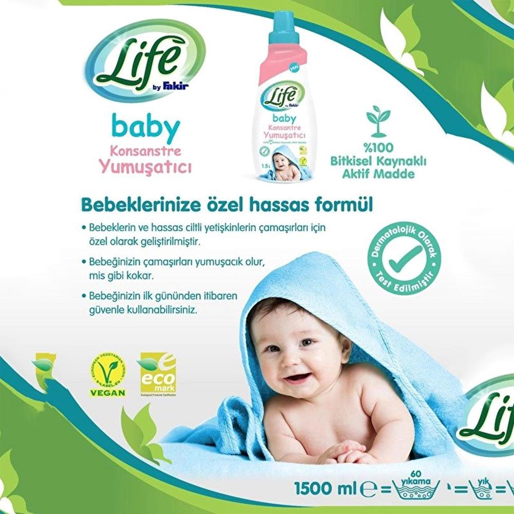 Life By Fakir Baby Konsantre Yumumuşatıcı 1500 ml