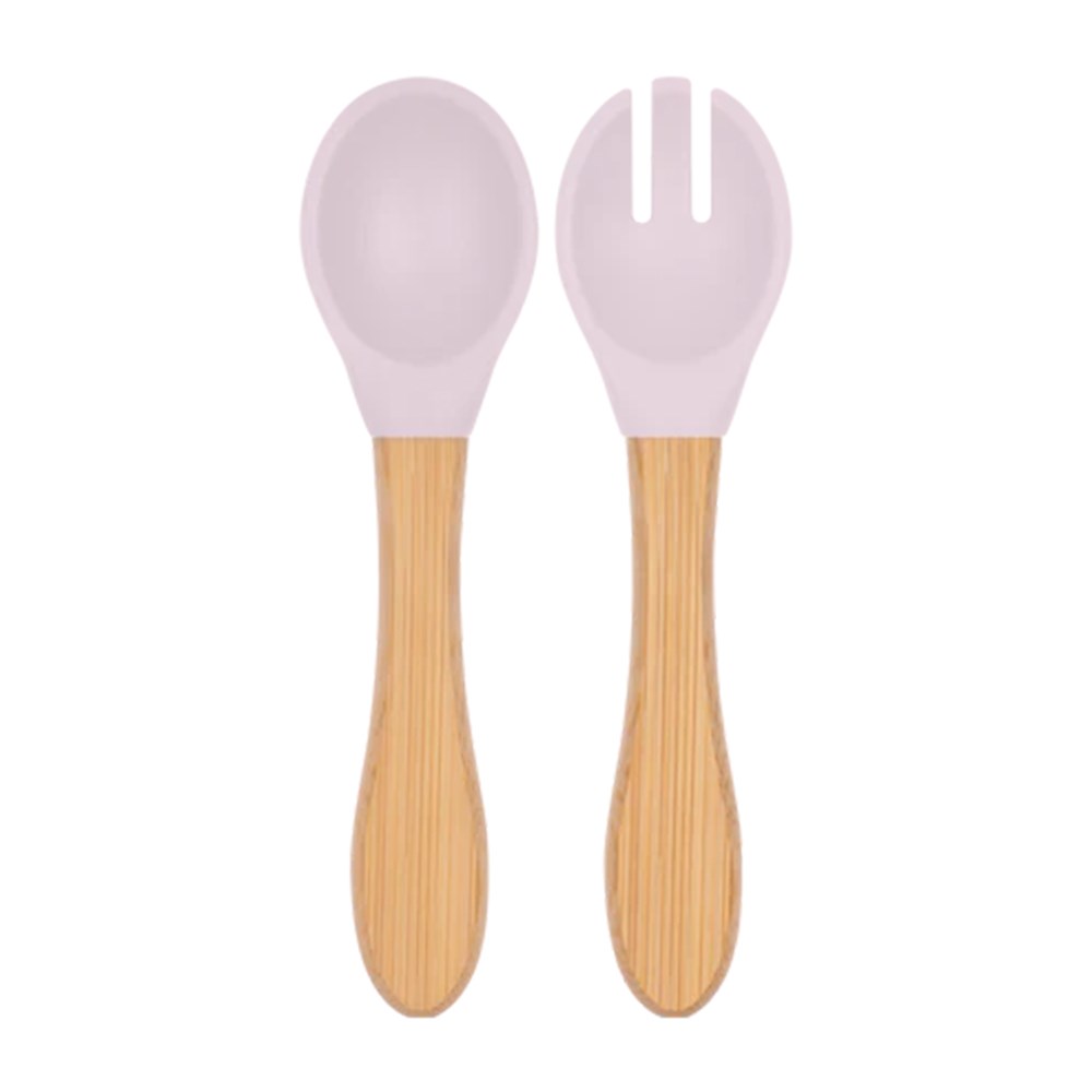 OİOİ Mama Kaşığı + Çatal ( Misty Lilac )
