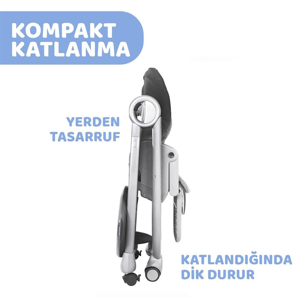 Chicco Polly Magic Mama Sandalyesi Dark Grey