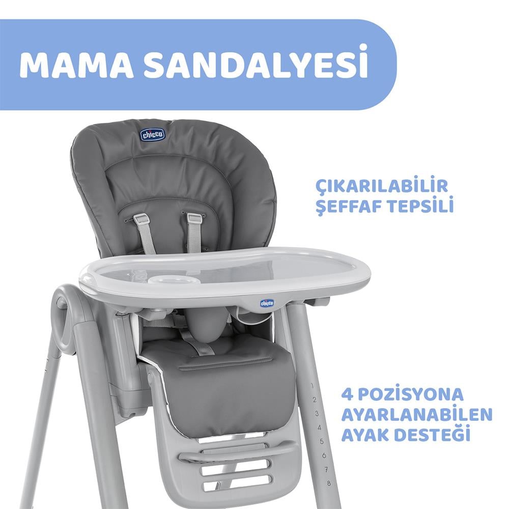 Chicco Polly Magic Mama Sandalyesi Dark Grey