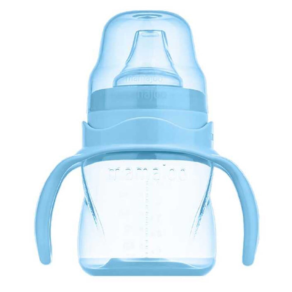 MAMAJOO Akıtmaz Alıştırma Bardağı 160 ML ( Pow Blue ) ( 6 Ay+ )