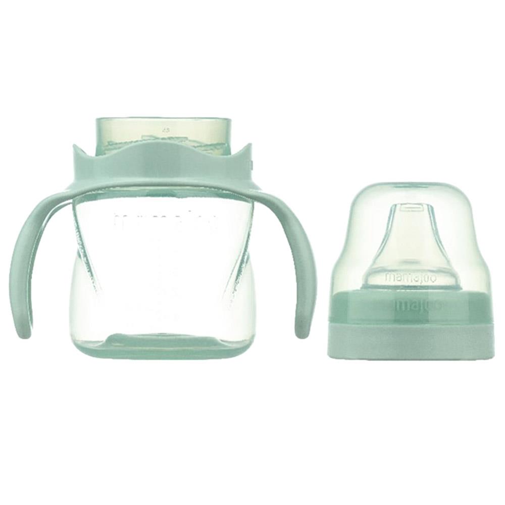 Mamajoo Kulplu Akıtmaz Eğitici Bardak Powder Green 160 ml (6 Ay+)