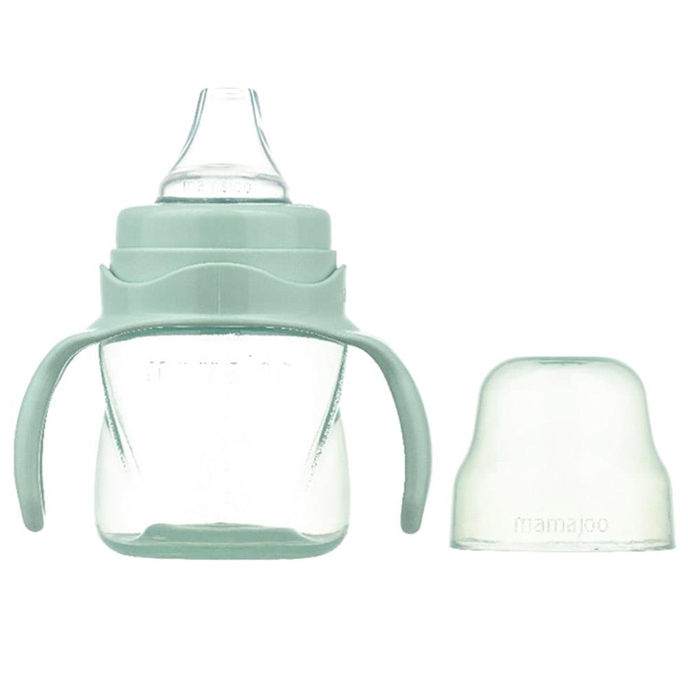 Mamajoo Kulplu Akıtmaz Eğitici Bardak Powder Green 160 ml (6 Ay+)