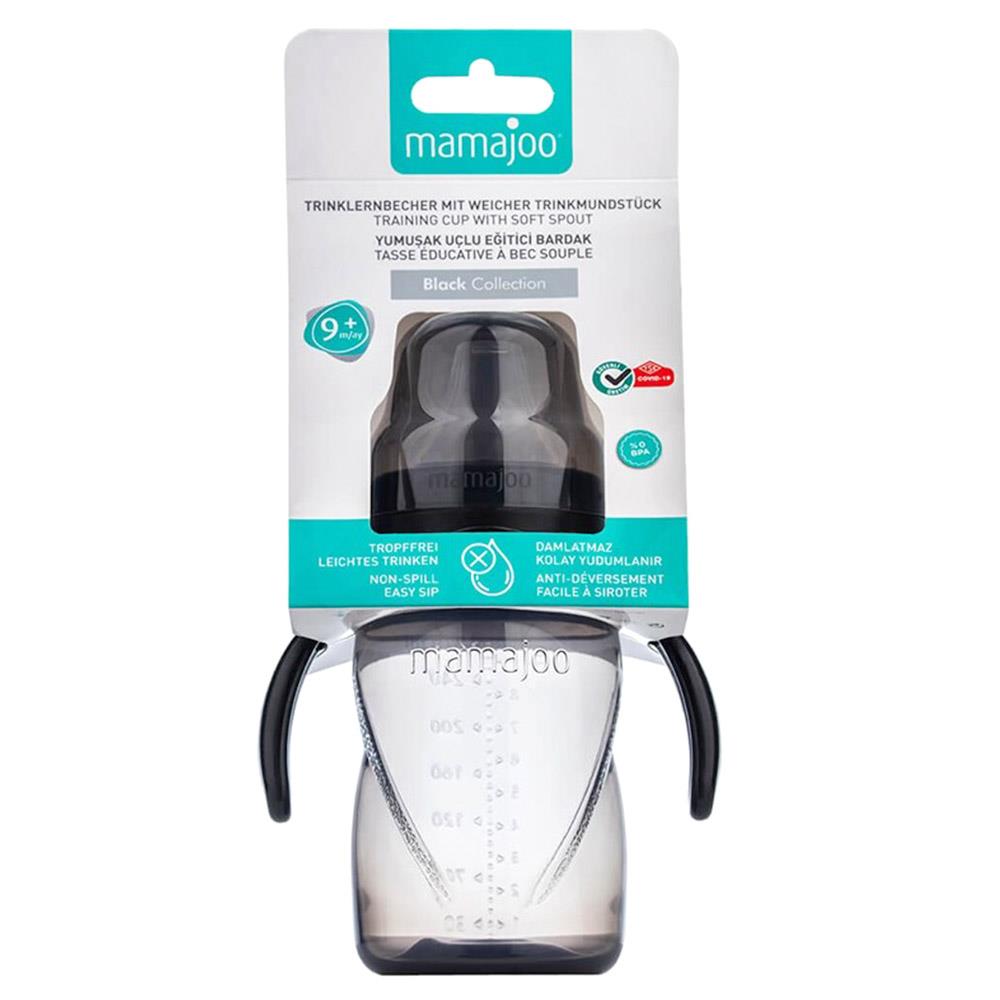 Mamajoo Kulplu Eğitici Bardak Black 270ml (6Ay+)