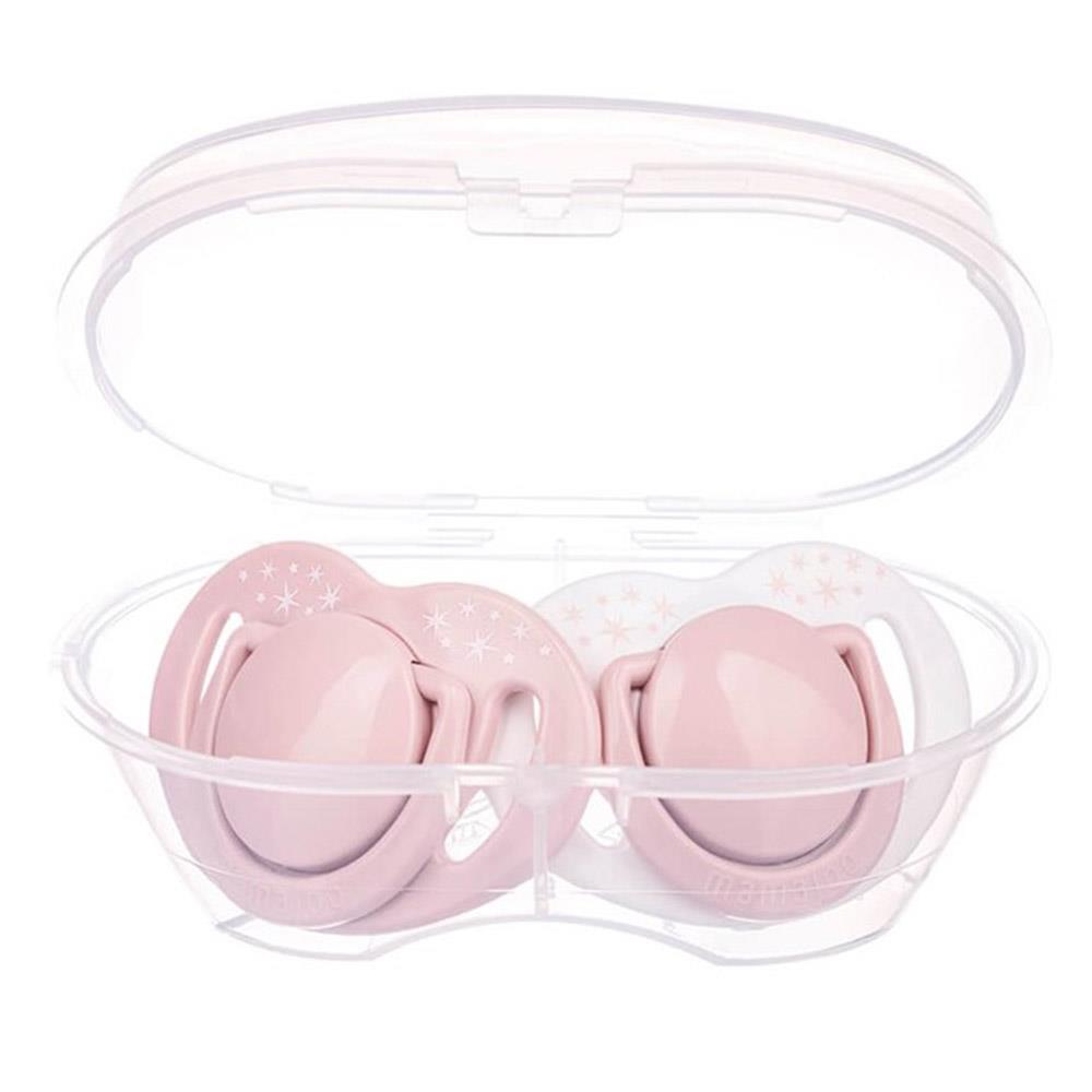 Mamajoo Powder Pink Silikon Emzik 2 Li (6 Ay+)