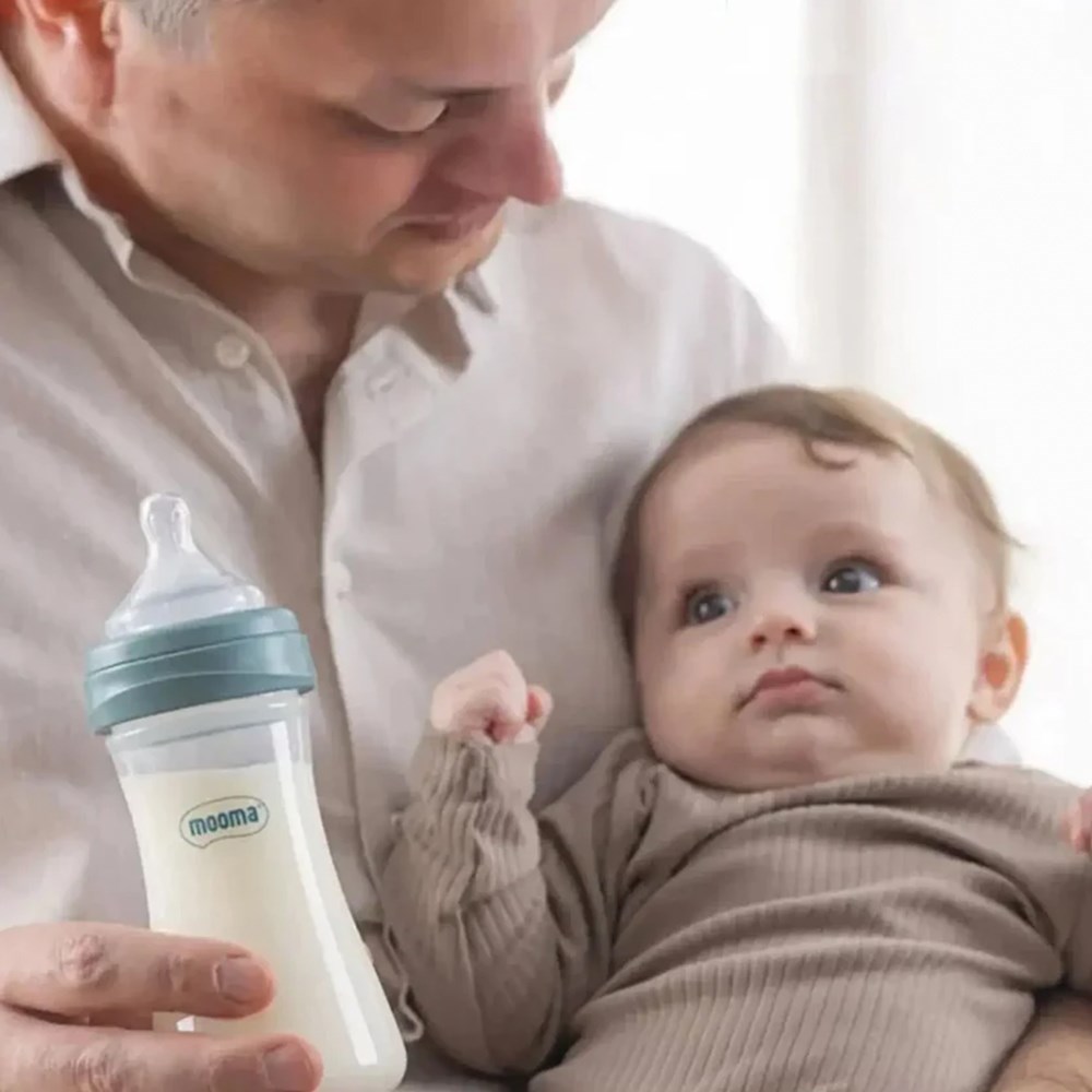 MOOMA Biberon Kindy Hızlı Akış 250 ML Mavi ( 18+ Ay )