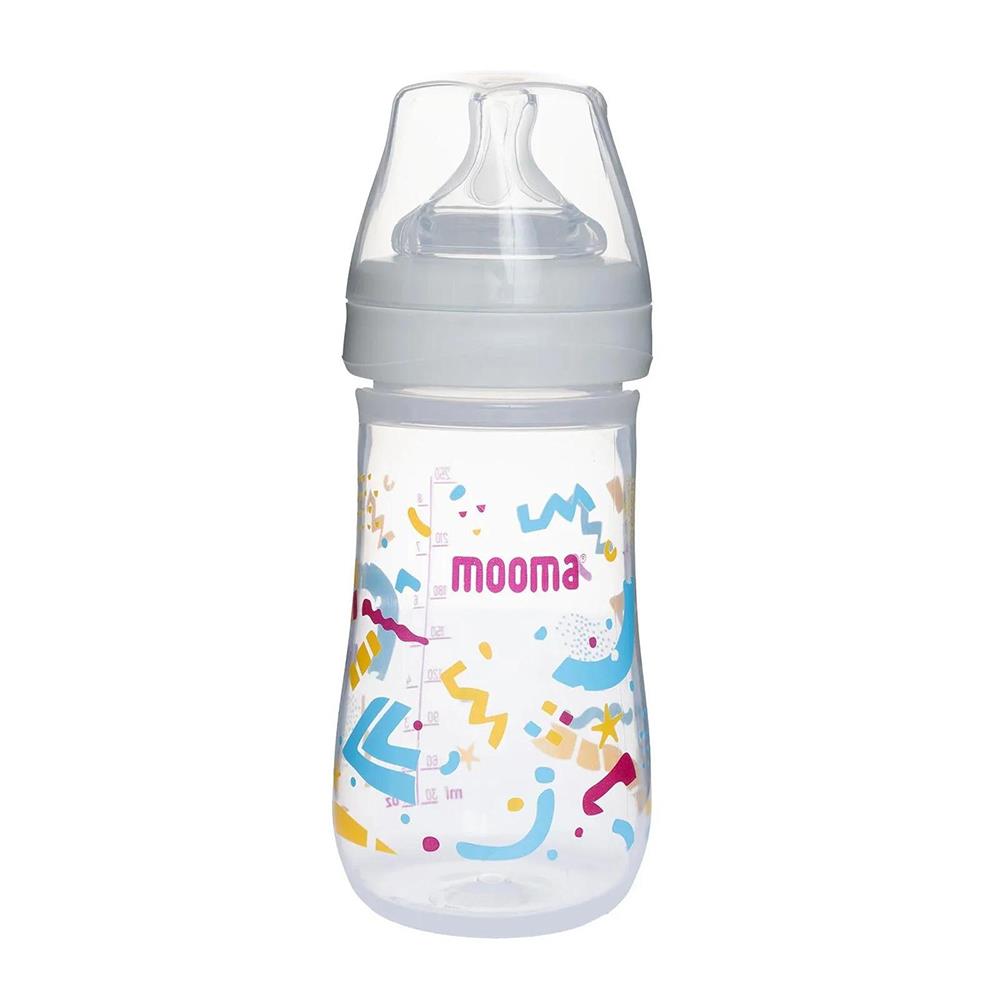 Mooma Neeko Antikolik Biberon 250ml (18 Ay+ Hızlı Akış) Konfeti Desenli