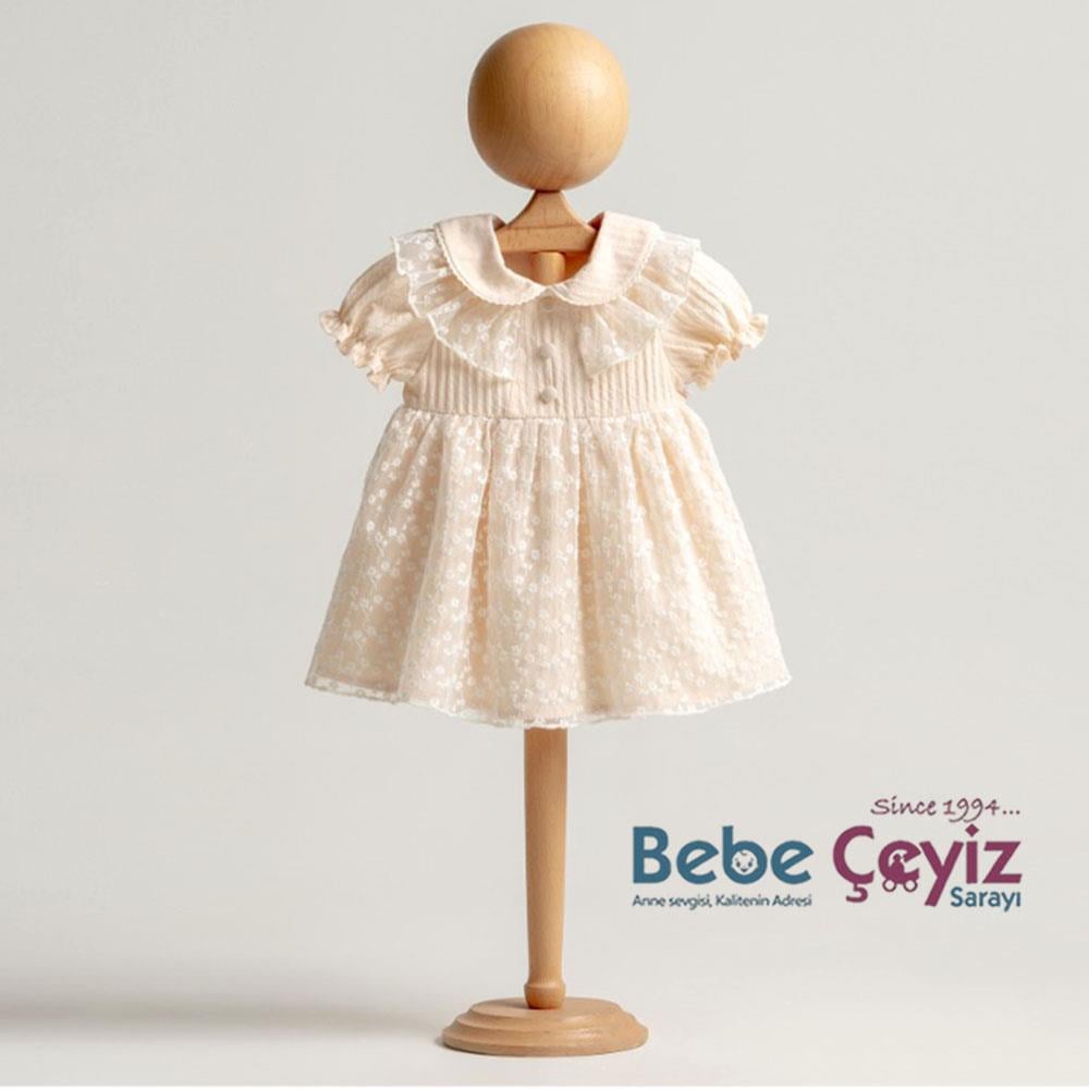 MYMİO Papatyalı Brode Elbise ( Kız )