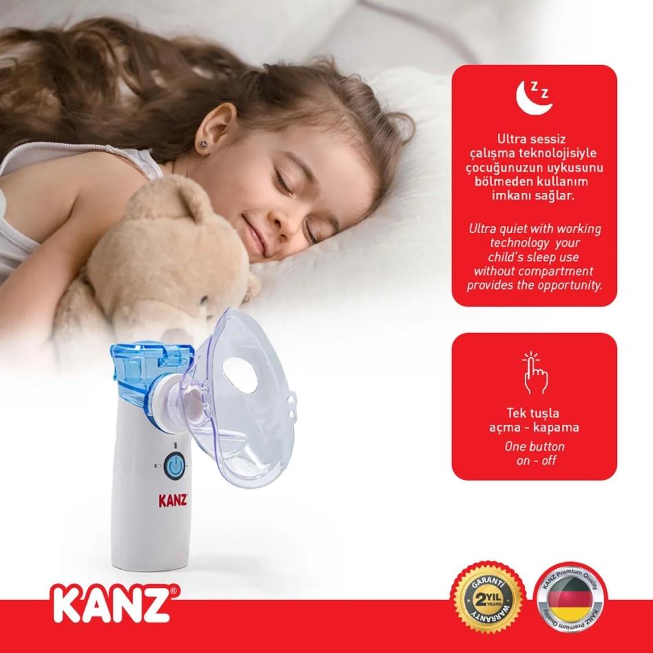 Kanz Taşınabilir Mesh Nebülizatör Şarjlı