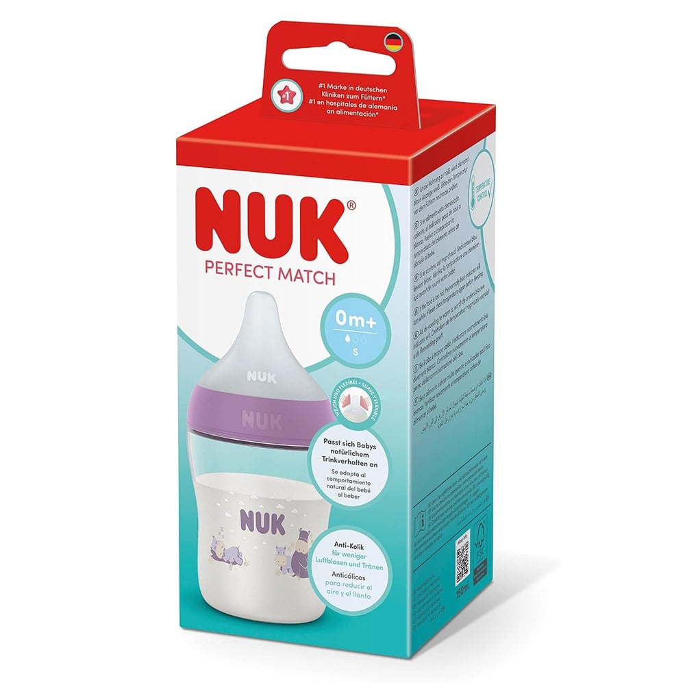 NUK Perfect Match PP Biberon  150 ml ( Mor ) 