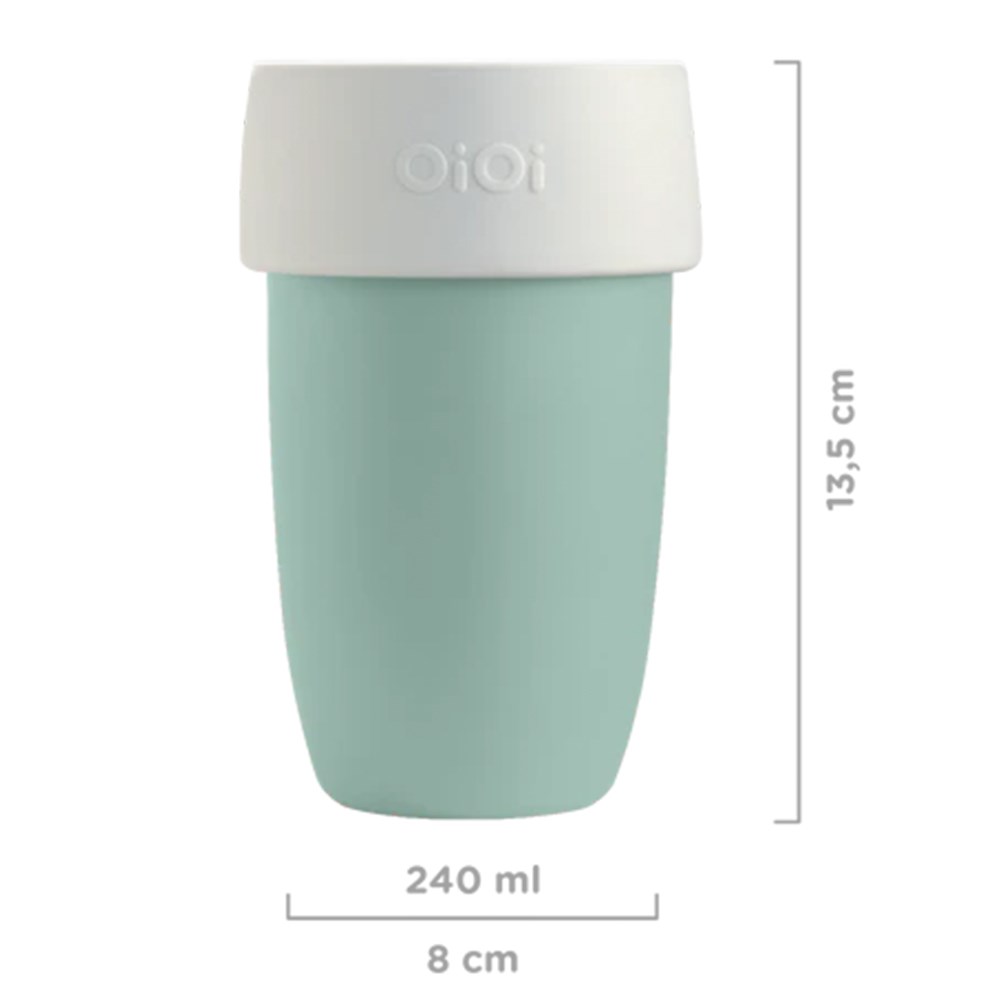 OiOi Alıştırma Bardağı ( River Green Powder Grey )