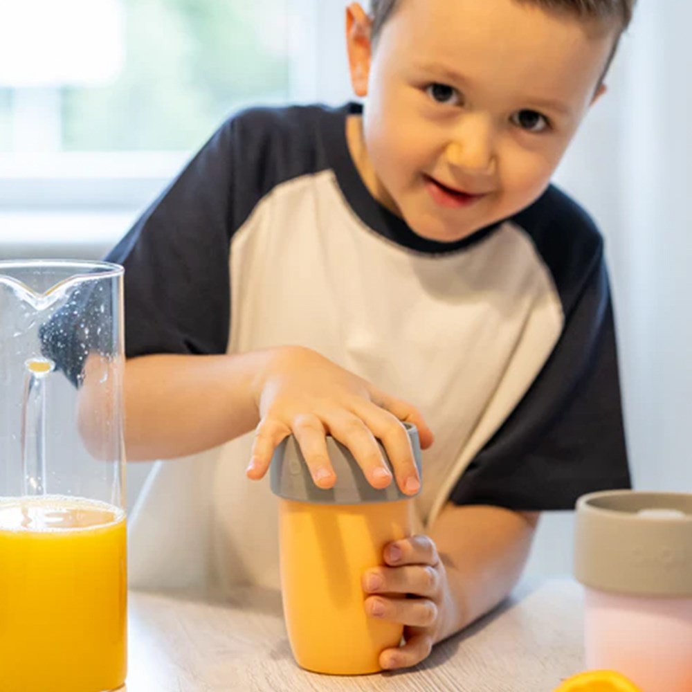 OiOi Alıştırma Bardağı ( Velvet Rose Powder Grey )