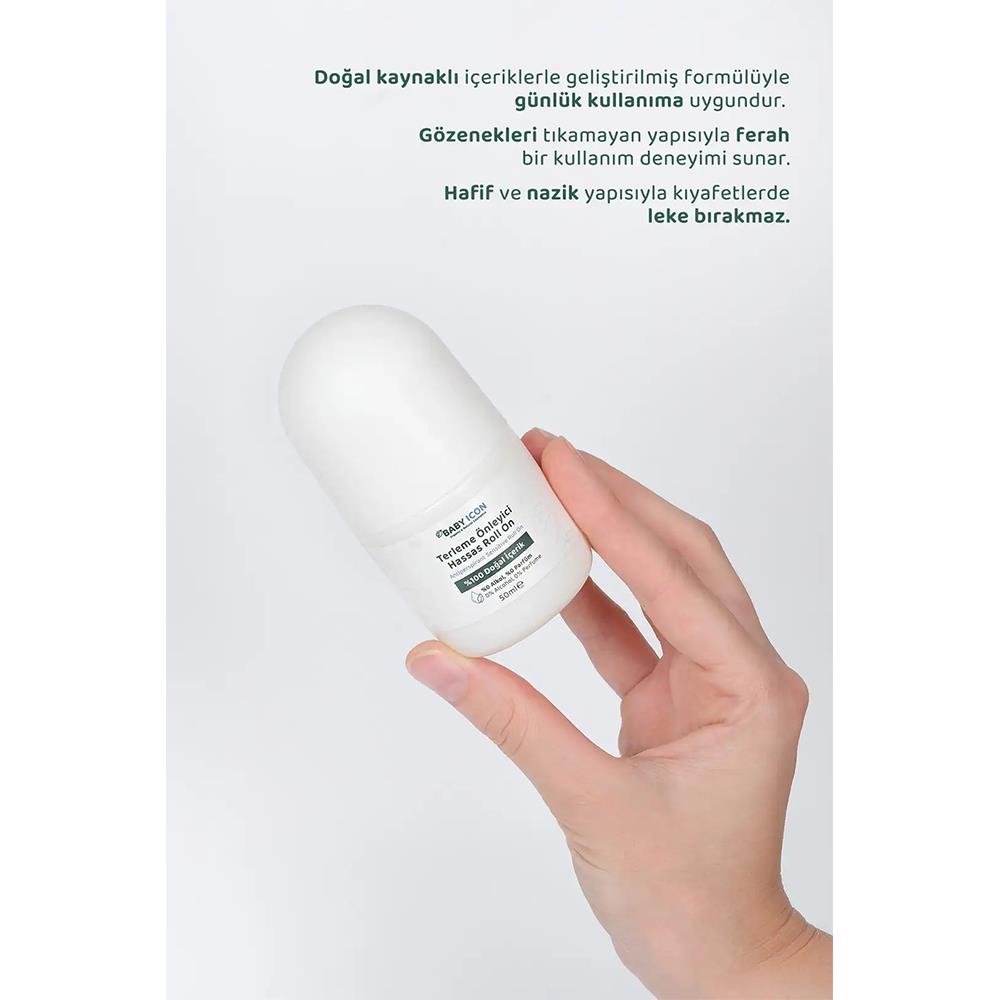 Baby Icon Doğal Roll On Terleme Önleyici Yetişkin