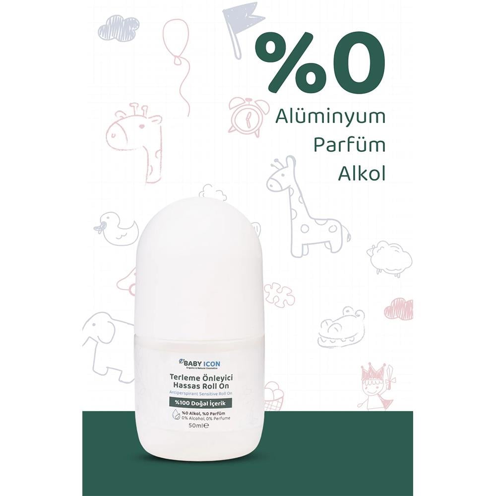 Baby Icon Doğal Roll On Terleme Önleyici Yetişkin