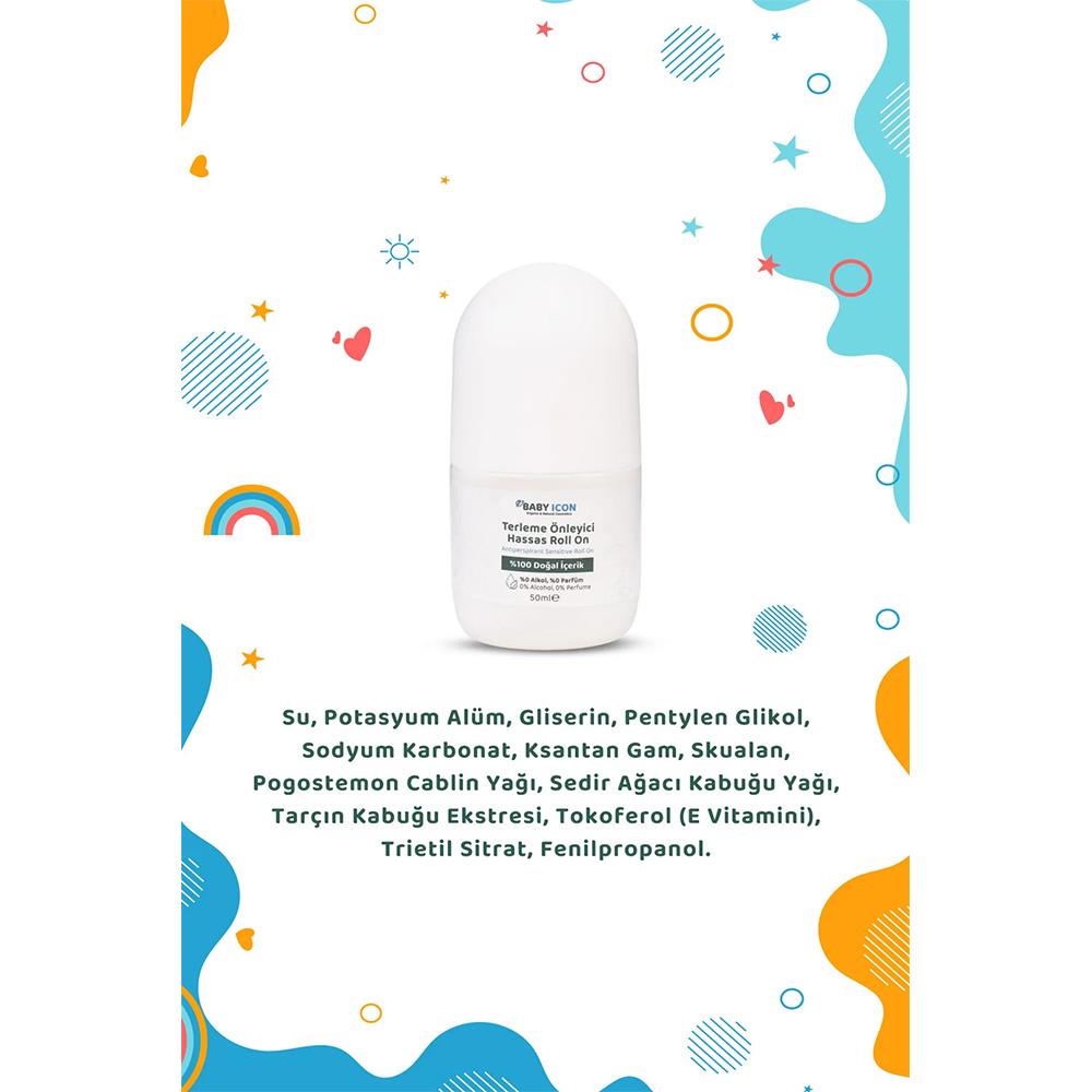 Baby Icon Doğal Roll On Terleme Önleyici Yetişkin