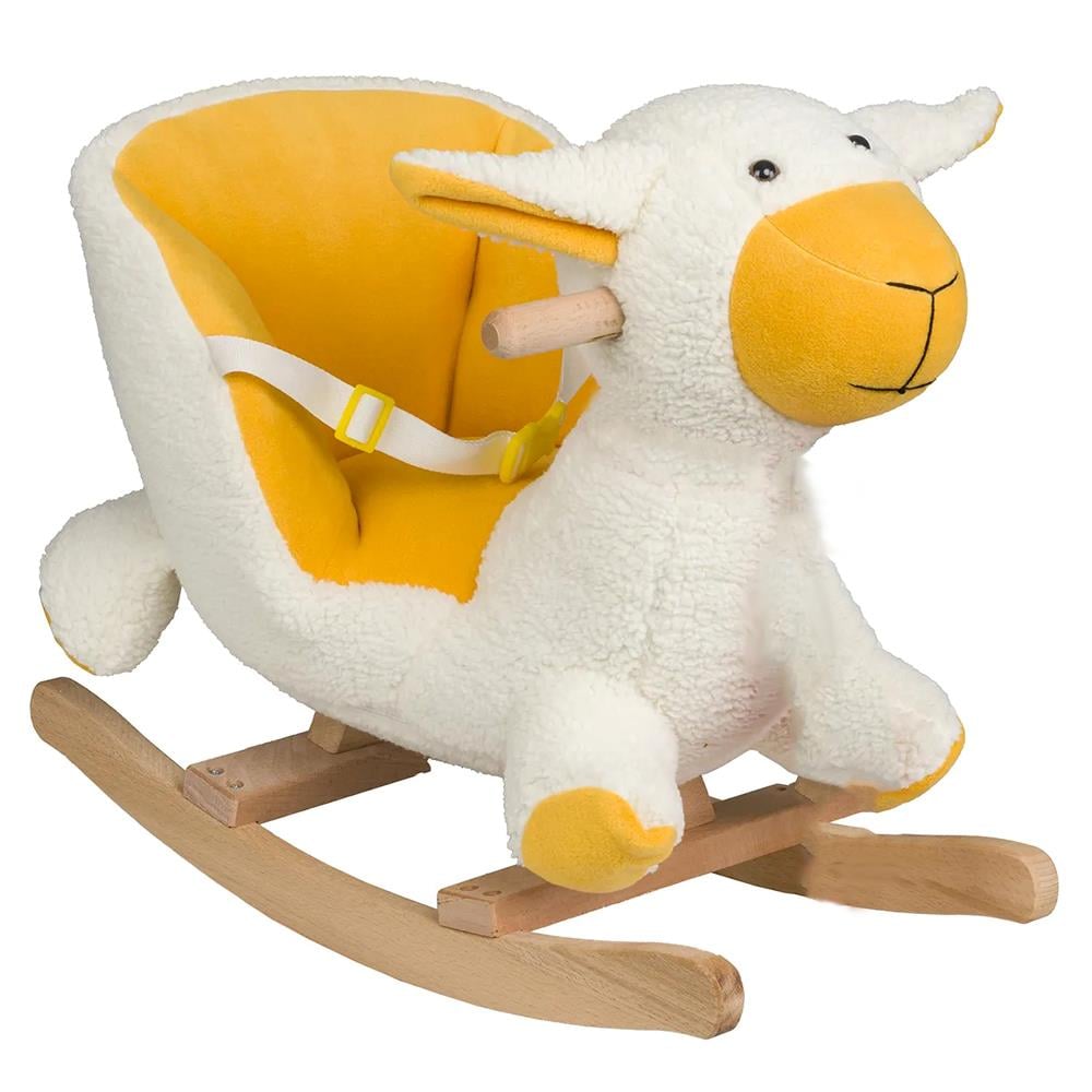 Peluş Ahşap Sallanır Kuzu