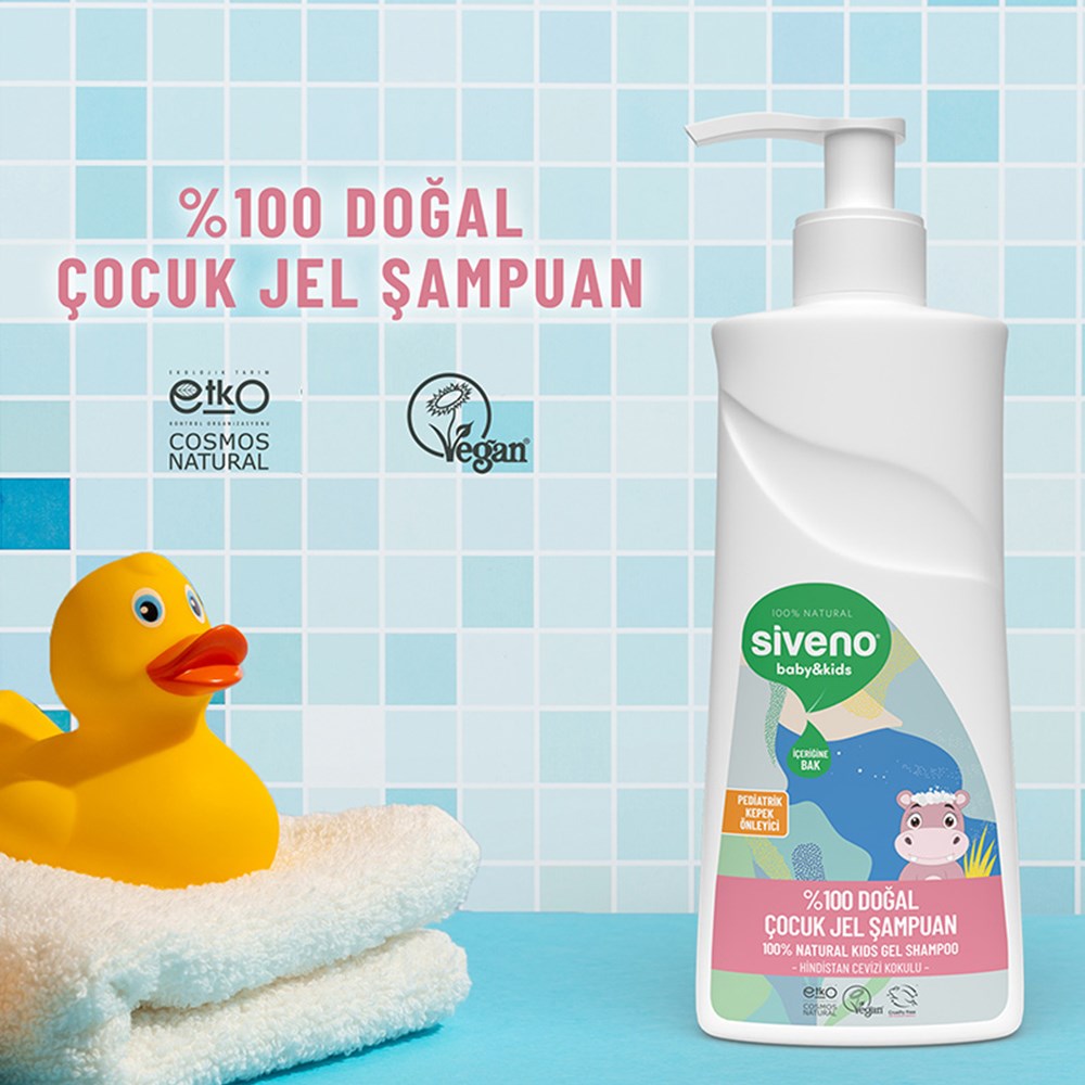 SIVENO % 100 Doğal Çocuk Jel Şampuan ( 325 ml )