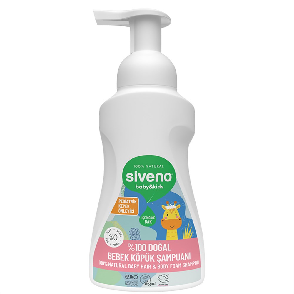 SIVENO % 100 Doğal Bebek Köpük Şampuan ( 250 Ml )