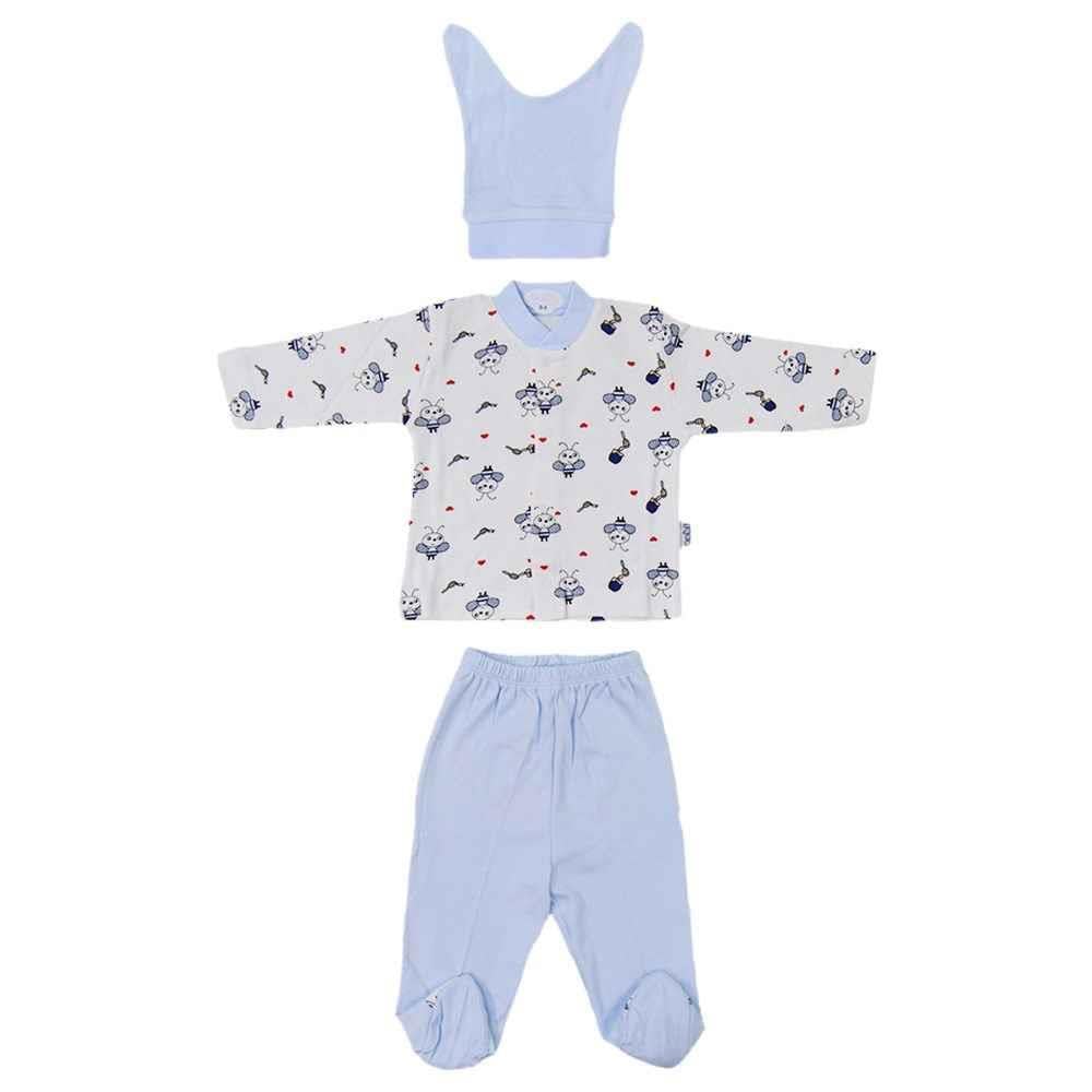 Sebi Arı Baskılı Pijama Takım 0-3 Ay