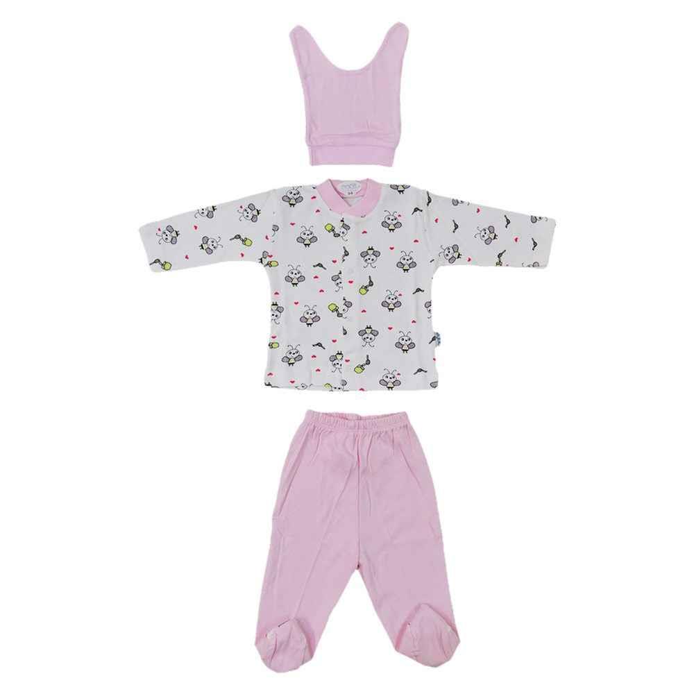Sebi Arı Baskılı Pijama Takım 0-3 Ay