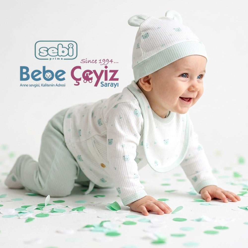 SEBİ PRİME Ayı Baskılı 5li Hastane Çıkışı ( Mint )