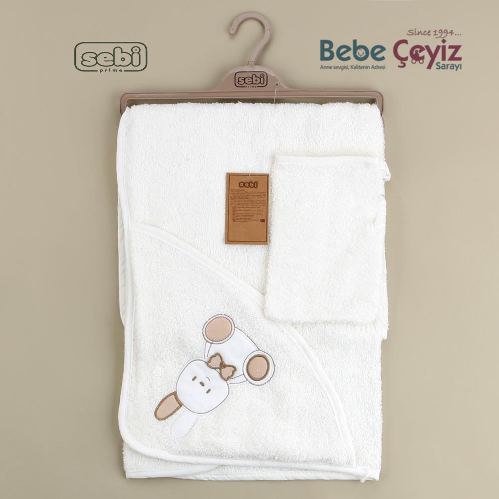 Havlu...Ayı Desen Ekru