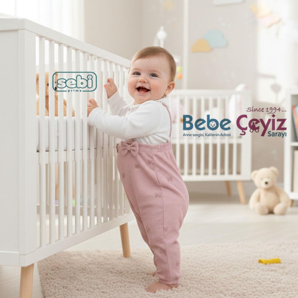Sebi Bebe Yaka Fiyonklu Tulum Gül Kurusu