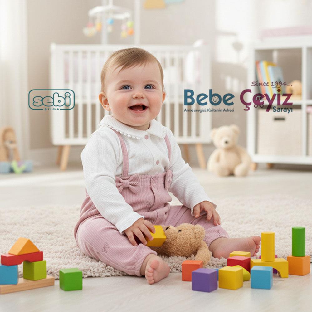 Sebi Bebe Yaka Fiyonklu Tulum Gül Kurusu