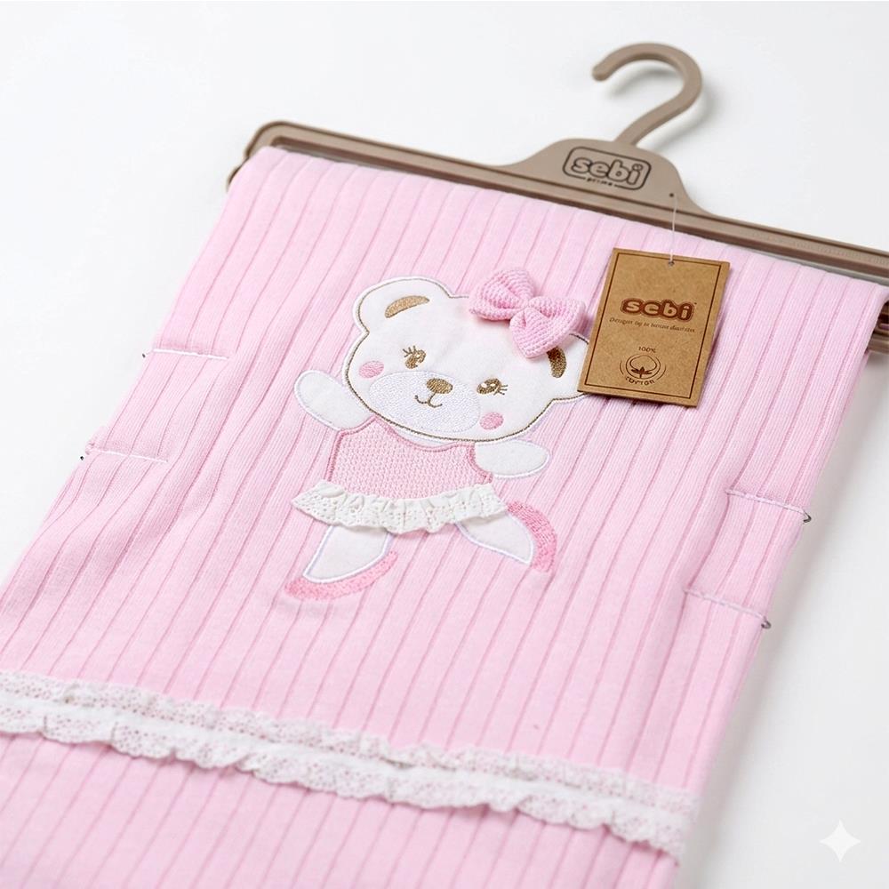 SEBİ PRİME Dantelli Battaniye ( Pembe )