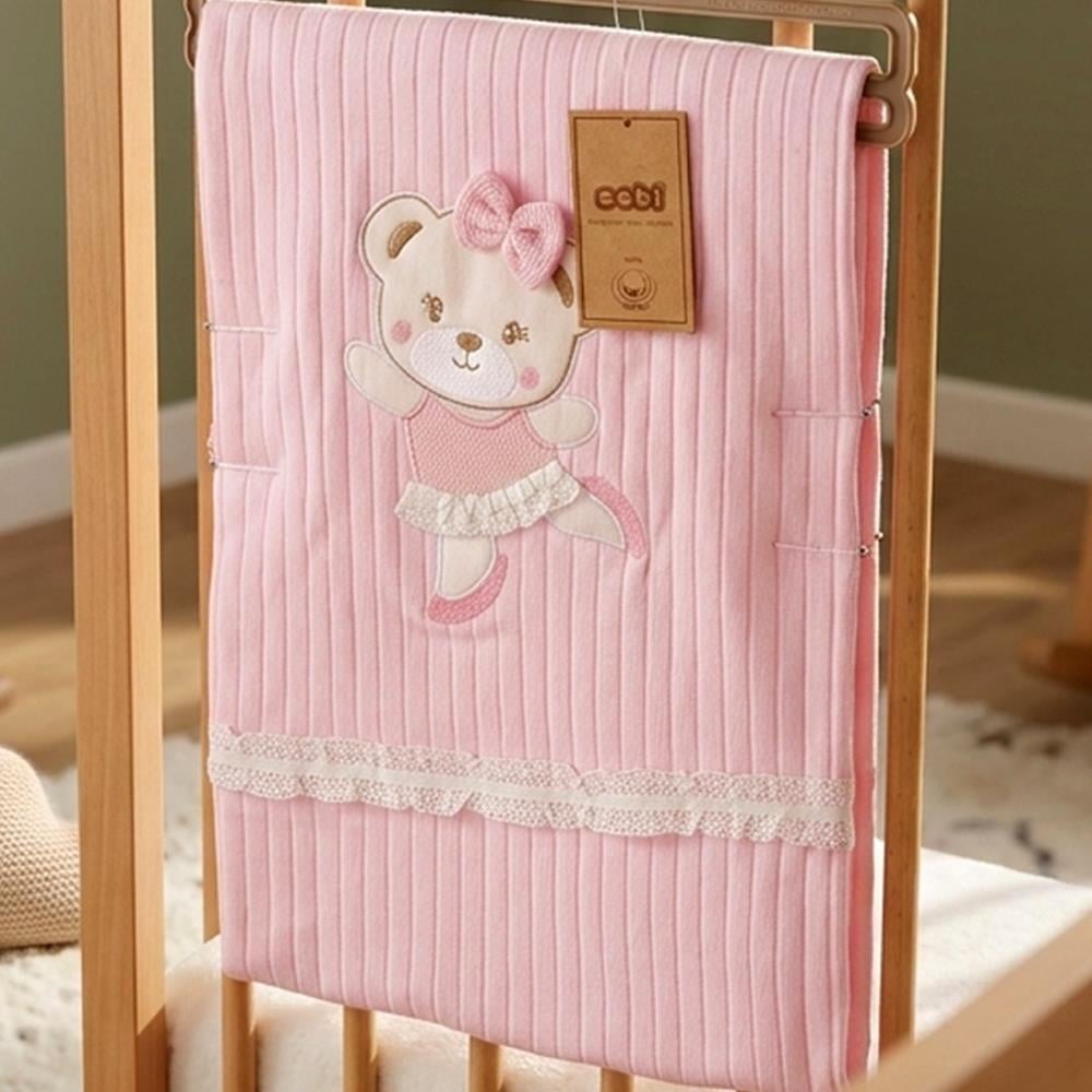 SEBİ PRİME Dantelli Battaniye ( Pembe )