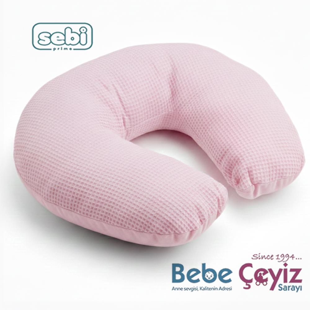 Emzirme Minderi...Waffle Pembe