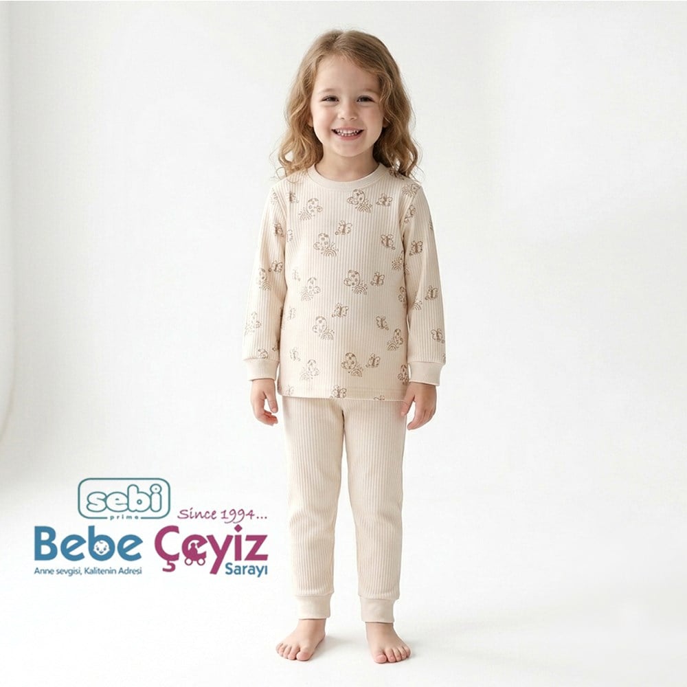 SEBİ PRİME Kelebekli Pijama Takımı