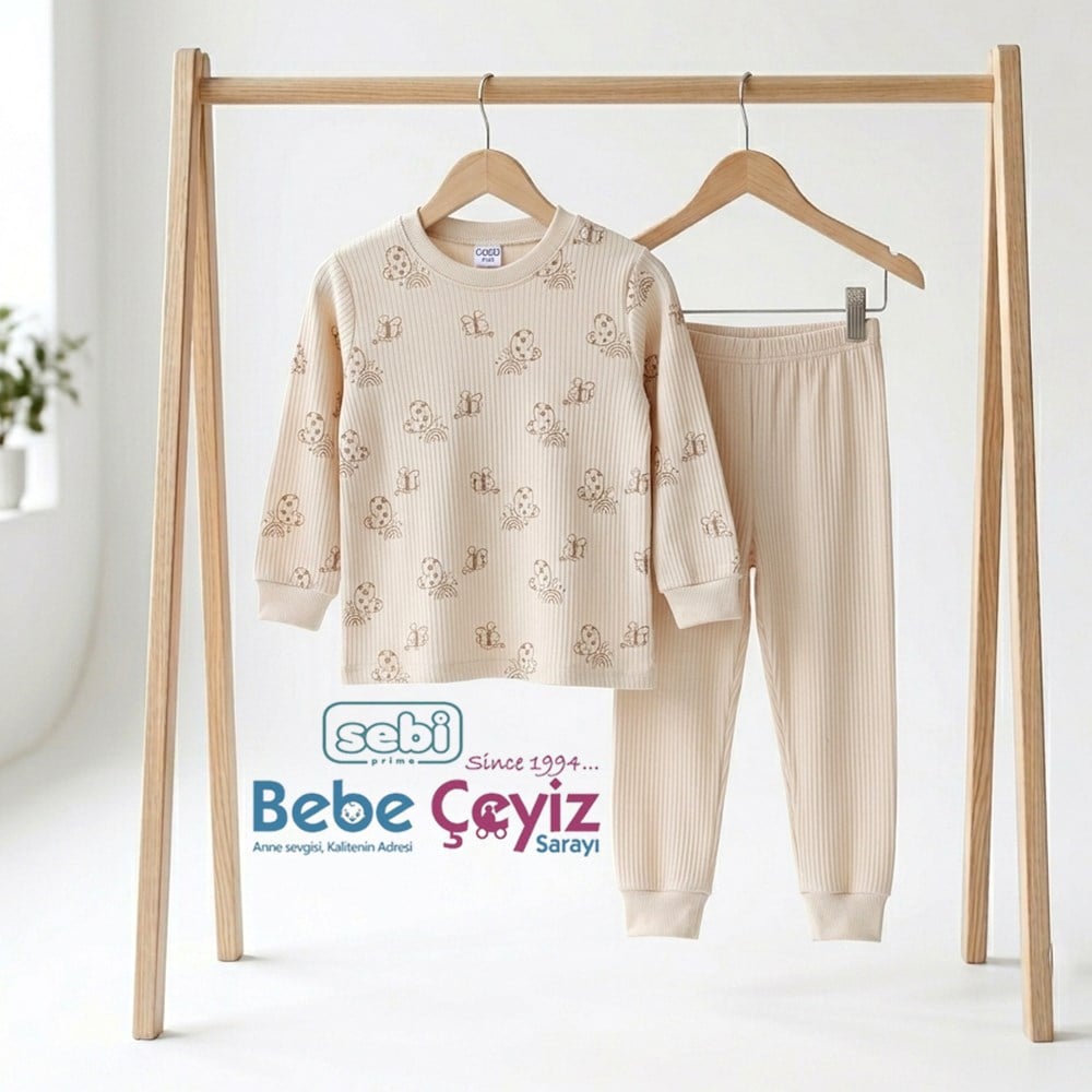 SEBİ PRİME Kelebekli Pijama Takımı