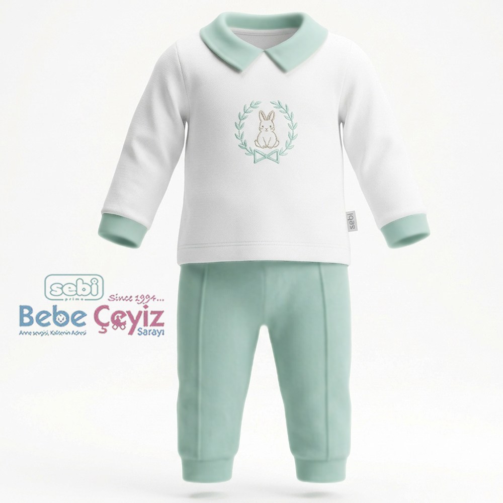 SEBİ PRİME Tavşan 2li Takım ( Mint )