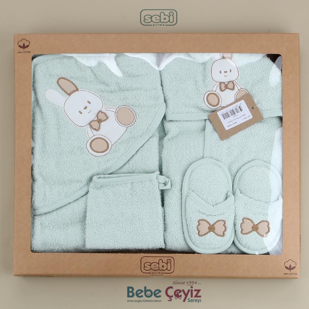 Hastane Çıkışı...5 li Ayı Desen Mint Yeşili