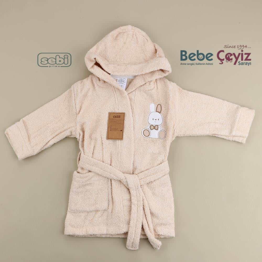 Bornoz Takım...Ayı Desen Bej
