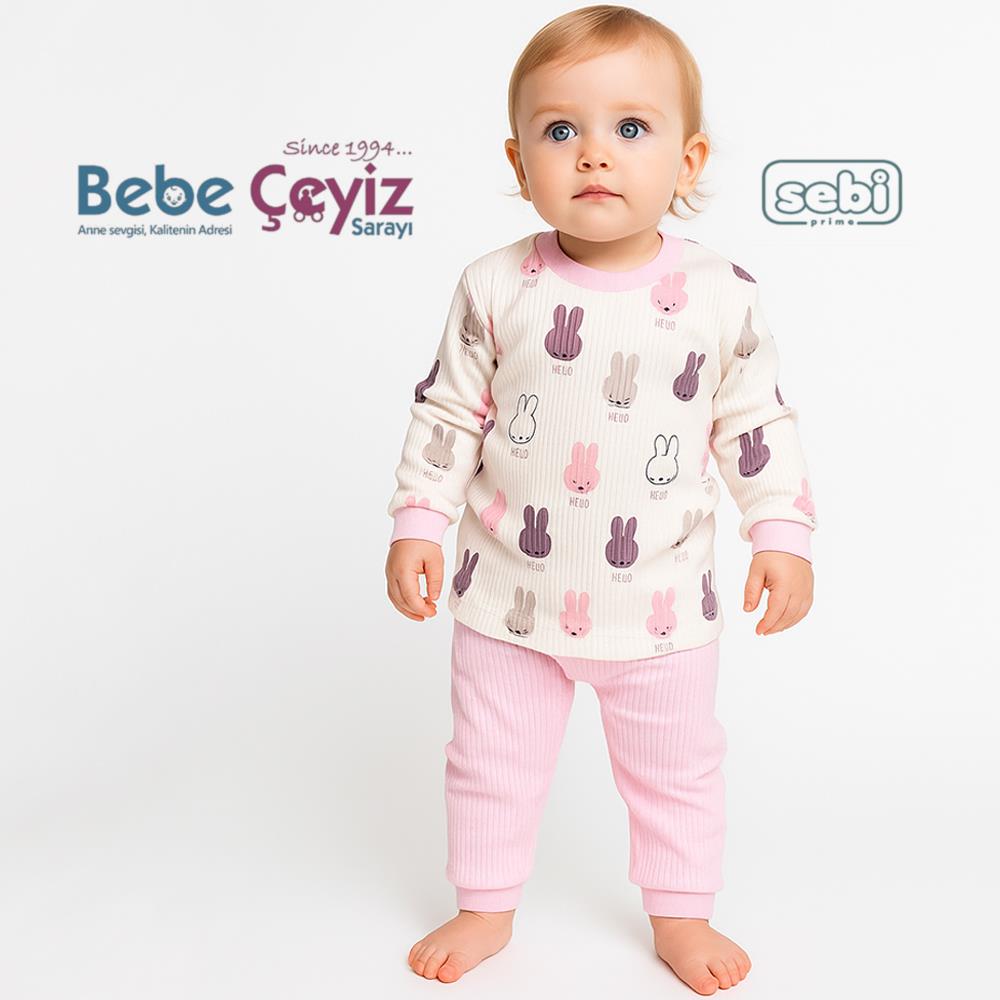 Pijama Takım...Tavşanlı 4-5-6  Yaş