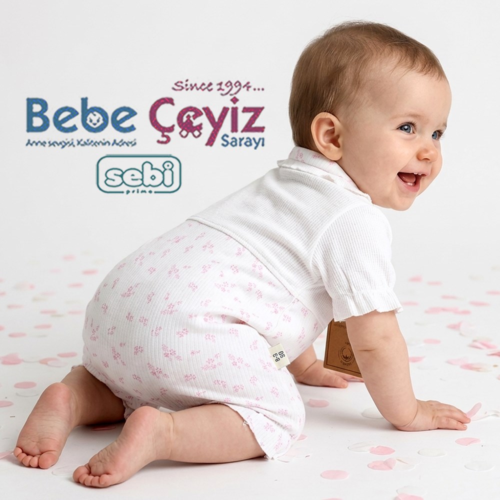 Sebi Prime Waffle Çiçek Fırfırlı Tulum