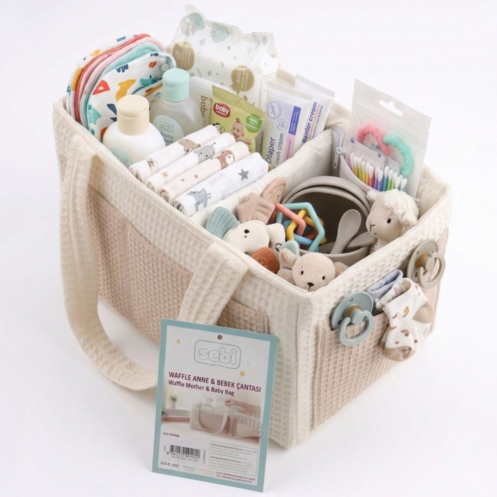 SEBİ PRİME Waffle Organizer Çanta ( Bej )